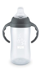 NUK Learner Cup, 10 Ounce, Tritan Gray Star 10 Ounces Pack of 1 , Stars
