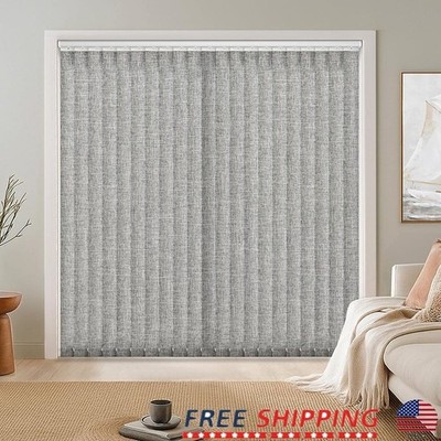 Vertical Blind Replacement Slats Durable Fabric Easy Trim Installation Privacy