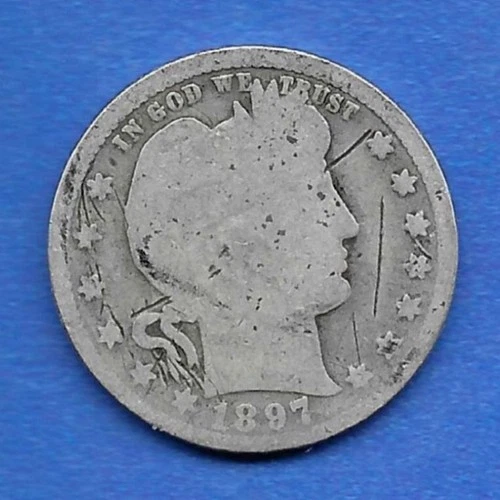 1897 BARBER QUARTER DOLLAR, OVER 100 YEARS OLD!!!