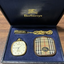 Burberry Analog Quartz Women S Pocket Watch Accessory Watch Horse Logo Vintage 5