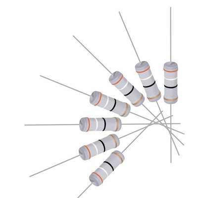 20pcs 3W 3 Watt Metal Oxide Film Resistor Lead 39 Ohm ±5% Tolerance