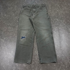 Vintage Y2K Dickies Green Carpenter Pants Faded Distressed Mens Size 31 x 29