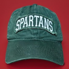 Michigan State Spartans Signatures Green Ball Cap Hat Adjustable Baseball