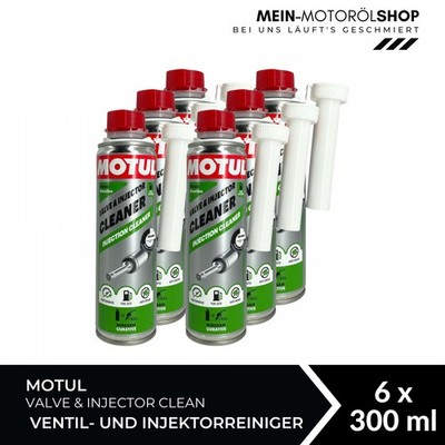 Motul Valve & Injector Clean Ventil- und Injektorreiniger Additiv 6x300 ML