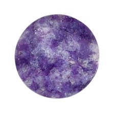 Natural Lepidolite 24.5x24.5x5.7 mm Round Shape Polished Gemstone LS107-06165