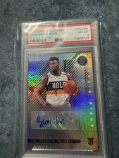 2019 Panini Illusions Zion Williamson Rookie Signs Auto psa 8