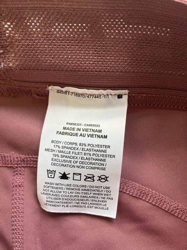 Nike Pro Damen Leggings 7/8 Crop Gr. M Rosa Freizeit Taschen Pull On - Bild 6 von 9