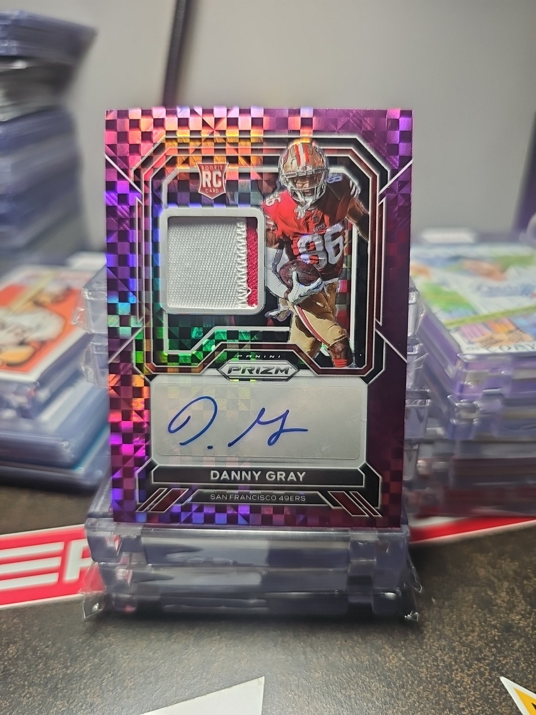 Danny Gray Panini Prizm Rookie Patch Autographs #RPADG Purple Power