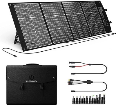 ELECAENTA 118W ETFE Faltbares Solarladegerät Tragbares Solarpanel USB-C PD45W US