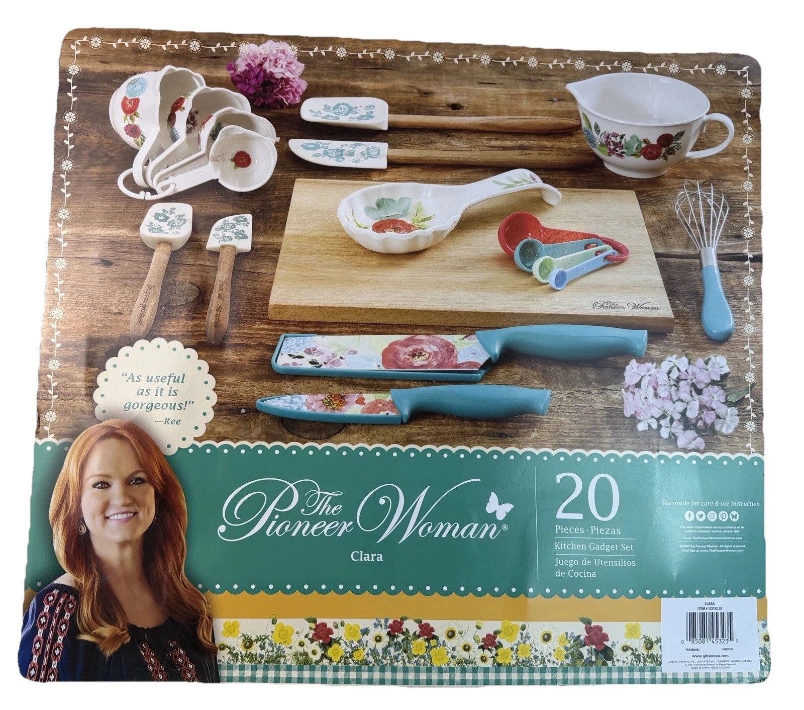 New Pioneer Woman Clara 20 Pc Kitchen Gadget Set Wood Cutting Board And Utensils
Opens in a new wind