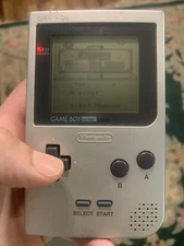 Gameboy Pocket Silver Tested and Working