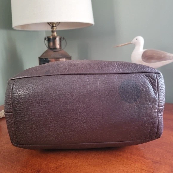 Bolso de Mano Coach 10434 Patchwork Cuero Gamuza Pelo de Becerro Marrón Dorado Y2K Foto 4 de 4