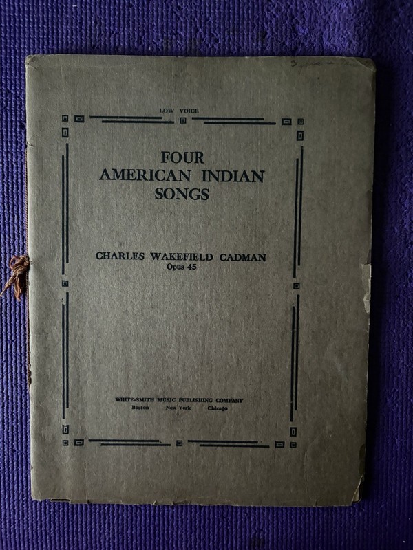 Vintage Magazine Four American Indian Songs 1909