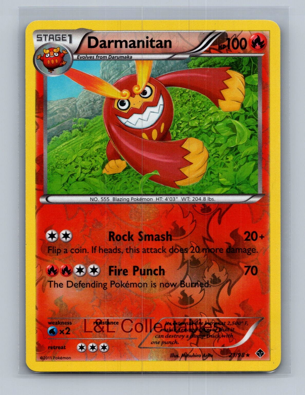 Darmanitan #21/98 Reverse Holo Emerging Powers