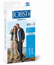 Jobst ActiveWear Compression Knee Socks 15-20 mmhg Supports Athletic Therapeutic