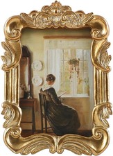 Vintage Picure Frames 2.5x3.5 Antique Victorian Gold Bronze Picture Frames for T