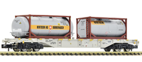 Fleischmann N 825214 Containerwagen Aae Bertschi Tankcontainer Ep 6 Neu 1:160