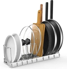 Pan Organizer - Adjustable Lid Organizer for Kitchen