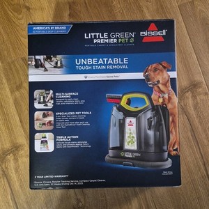 BISSELL Little Green Premier Pet Portable Carpet Upholstery Cleaner 3500 NIB