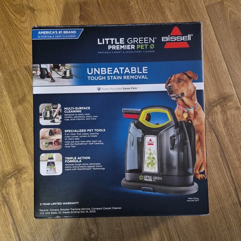BISSELL Little Green Premier Pet Portable Carpet Upholstery Cleaner 3500 NIB