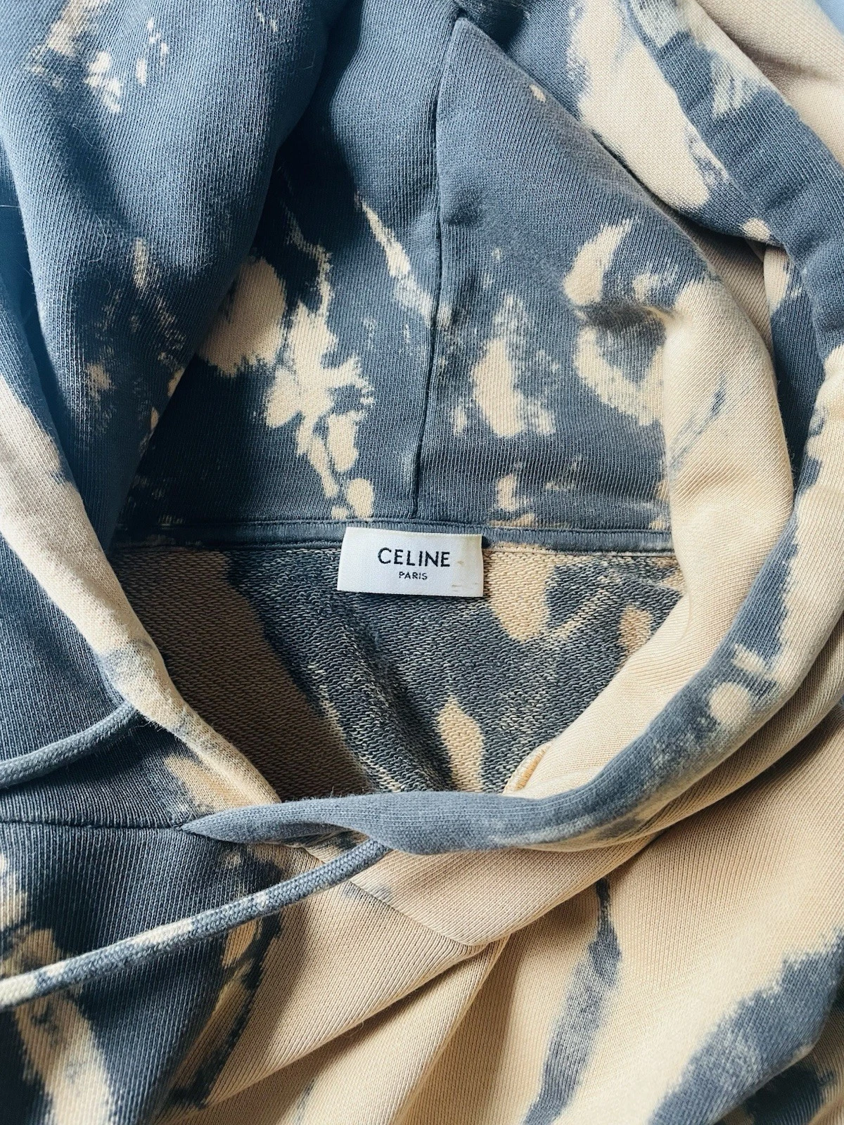 Felpa con cappuccio CELINE tinta unita larga XL usata