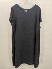 Pre-Owned Pure Jill Black Size XL Knee Length Short Sleeve Dress