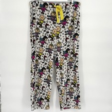 Peanuts Snoopy Charlie Brown Fleece Pajama Pants XL Winter Lounge