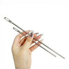 3pcs Large Hole Threading Needles 15/18/25 Cm Blunt Tip Stainless Steel Drawstri