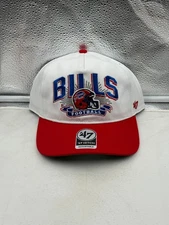 Buffalo Bills NFL '47 Brand Throwback White TT Hitch Snapback Adjustable Hat