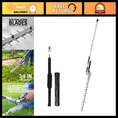 16-Inch Hedge Trimmer Attachment for String Trimmers - Easy Attach, Lightweight,