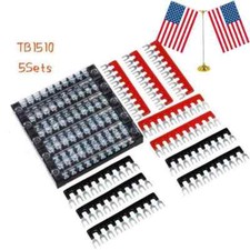 Dual Row10 Positions Screw Terminal Block Terminal Barrier Strip US 600V 15A