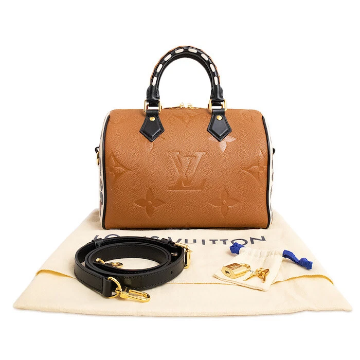 LOUIS VUITTON Speedy 25 Bag Wild At Heart M45840 Crossbody Leopard