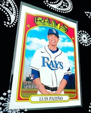 2021 Topps Heritage High Number Baseball Base Rookie #632 Luis Patino RC Rays