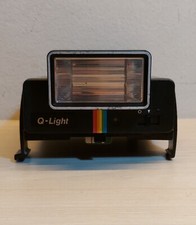    Vintage Polaroid Q-Light 2351 Rainbow Stripe Flash for Polaroid Cameras READ