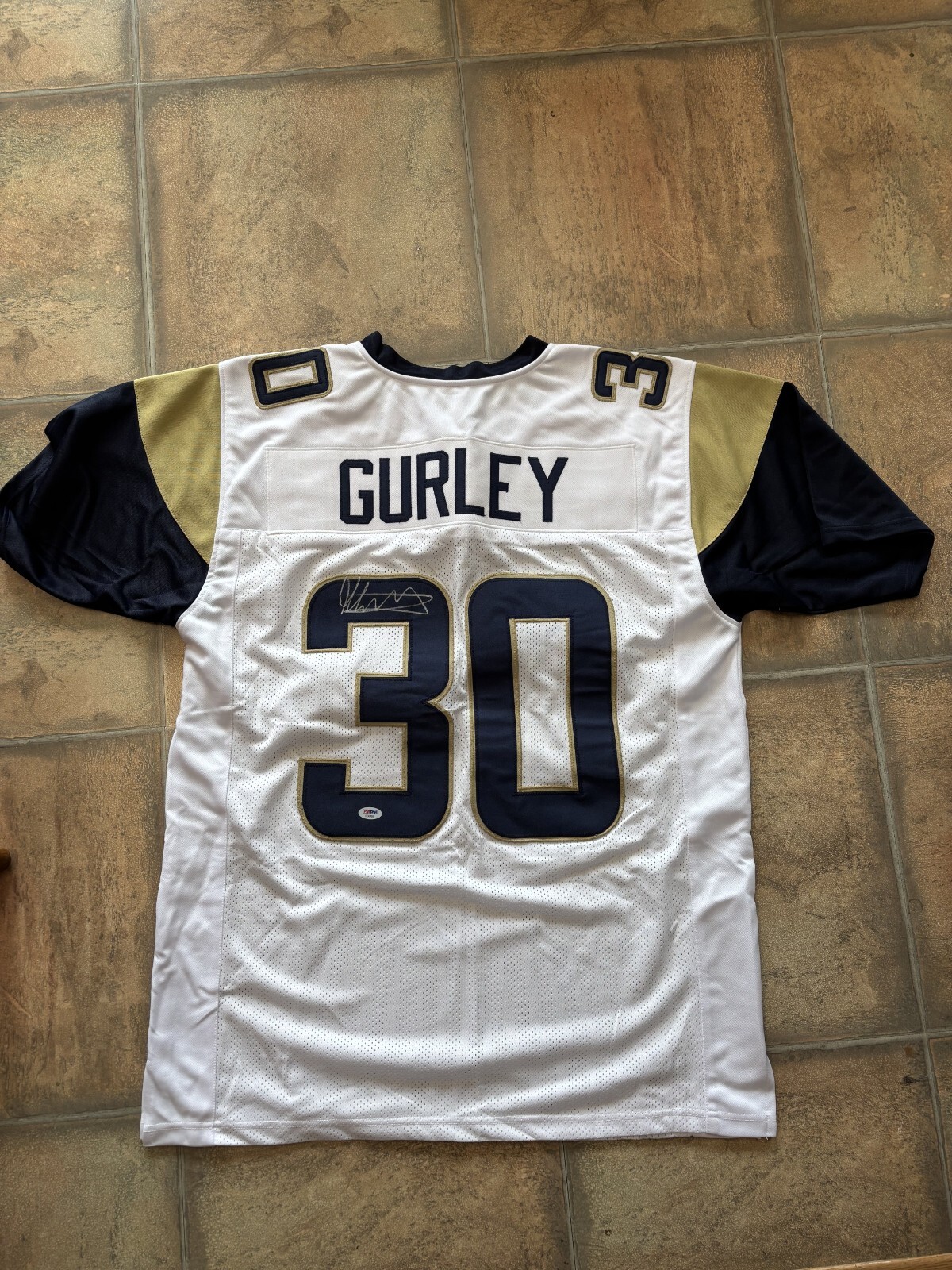 Todd Gurley Autographed Signed Jersey PSA DNA COA Signature Autograph Los Angeles Rams Star 