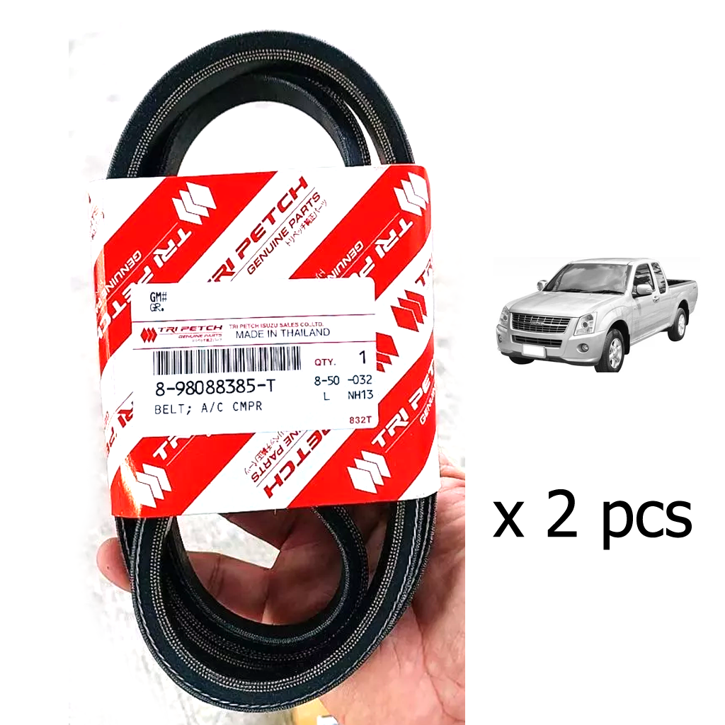 2pcs Genuine Belt A/C Compressor #898088385T Isuzu D-Max 2005-2011