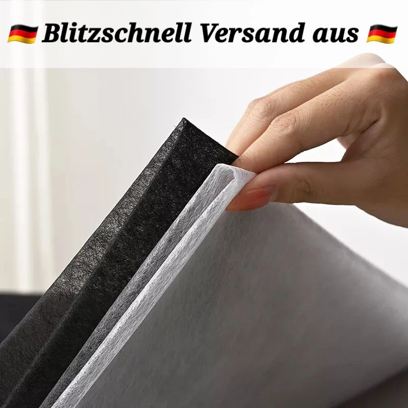 Bügelvlies Bügelband Vliesofix Saumband Saumfix Fixierband Schwarz Weiß ⭐⭐⭐⭐⭐