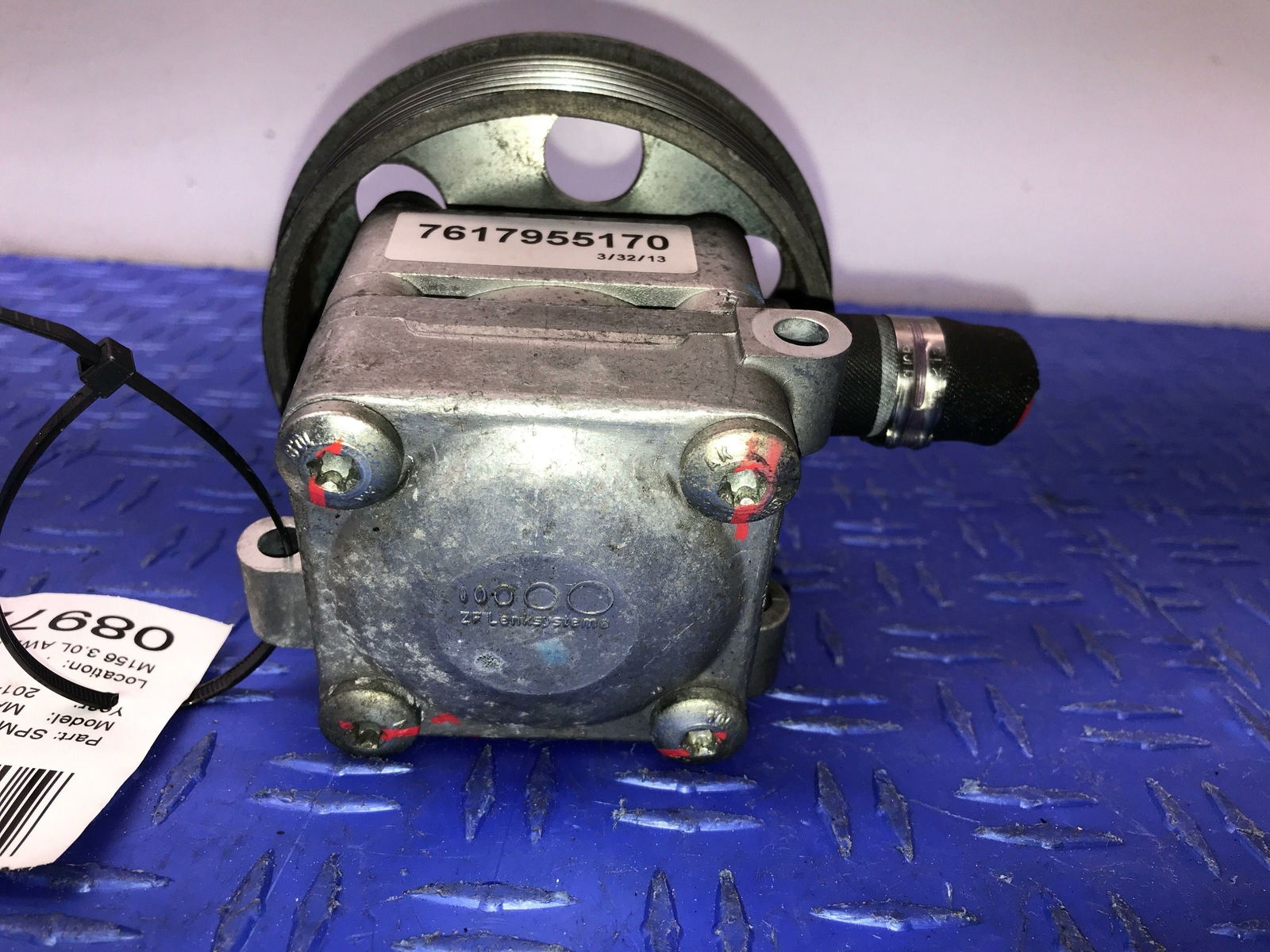 13 - 16 MASERATI QUATTROPORTE M156 3.0L AWD POWER STEERING PUMP 7617955170 OEM