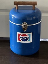 Vintage Rare Pepsi Cola Styrofoam Metal Cooler 15 1/2" x 9 1/2"