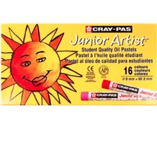 Sakura Cray-Pas Junior Artist Oil Pastels- Easy Blending,Set of 16 New SEALED