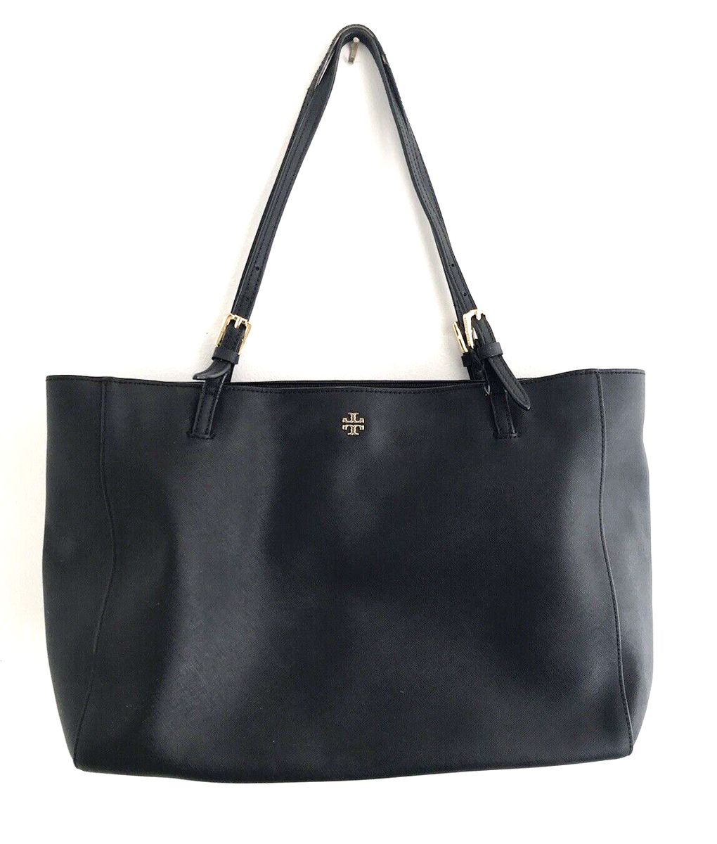 トートバッグ TORY BURCH Woman Tote bags Black 151277 001 TORY BURCH Large Tote Bag Black Padded Laptop Pocket