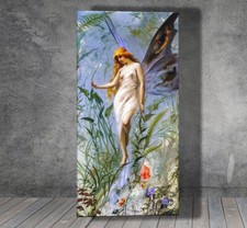 Luis Ricardo Falero The Lily Fairy  CANVAS PAINTING ART PRINT 1420