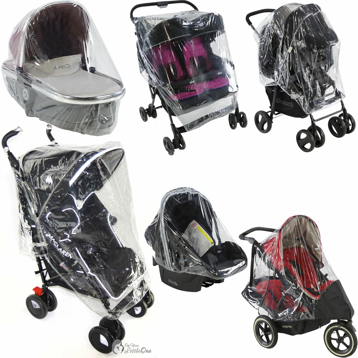 My babiie top carrycot raincover