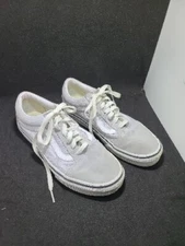 Vans UNISEX Off The Wall 508731 Gray Casual Shoes Sneakers Men's 6 Women's 7.5