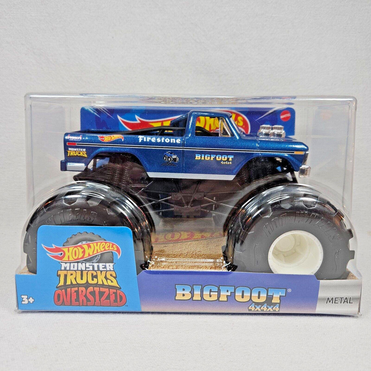 Hot Wheels Monster Trucks Metal Oversized Bigfoot 4x4x4 New 1:24