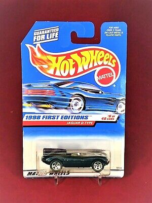 Hot Wheels 1998 First Editions #638 Jaguar D-type Blue W Hot Wheels 1998 First Editions #638 Jaguar D-type Blue W
