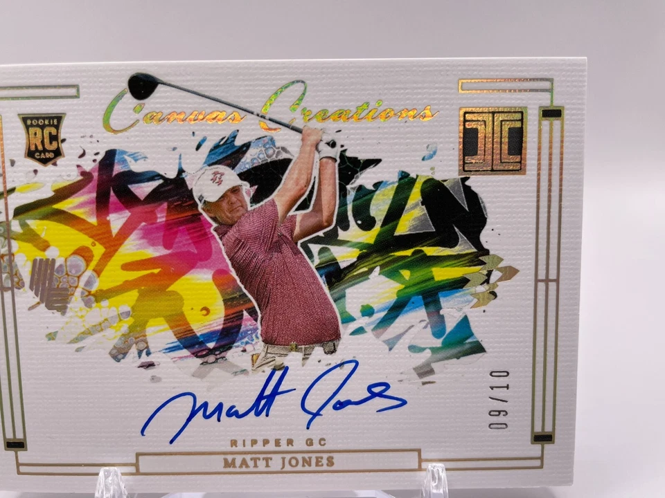 2024 Impeccable LIV Golf Matt Jones RC On-Card Auto /10 Canvas Creations SSP🔥 - Image 3 of 4