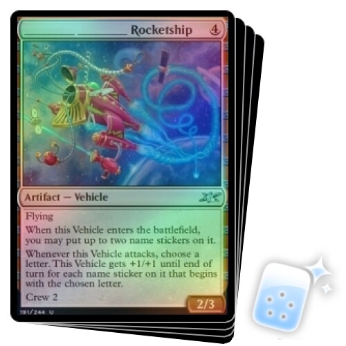 FOIL ________ ________ ROCKETSHIP X4 Unfinity Magic MTG MINT CARD | eBay