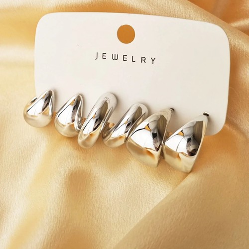 Hypoallergenic 925 Sterling Silver Filled Thick Chunky Hollow Ear Hoop Earrings - Picture 4 of 7