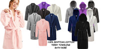UNISEX BATH ROBE 100% SOFT EGYPTIAN COTTON TERRY TOWELING DRESSING GOWN